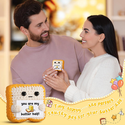 "You Are My Butter Half!” Crochet Toast – Cute Romantic Valentine’s Day Gift