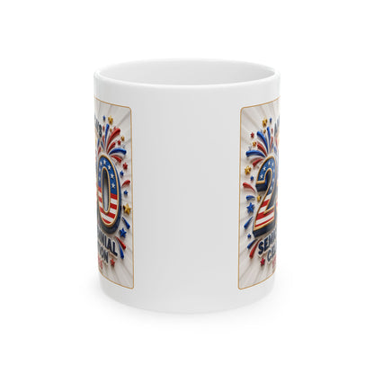 America’s Semicentennial 1776–2026 Celebration - White Coffee Mug 11oz/15oz