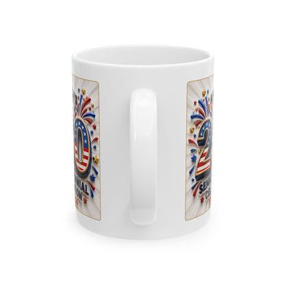 America’s Semicentennial 1776–2026 Celebration - White Coffee Mug 11oz/15oz