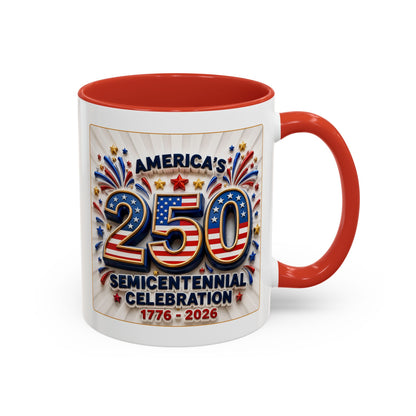 America’s Semicentennial 1776–2026 Celebration Accent Coffee Mug