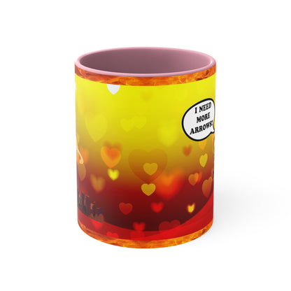 Apocalyptic Cupid - Valentine's Day Accent Coffee Mug - Right 11oz