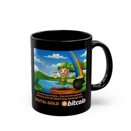 Pot of Gold for Digital Gold Bitcoin St. Patrick’s Day Mug (11oz/15oz)