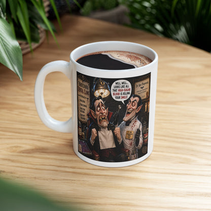 The Count’s Sugar Problem — Funny Vampire Halloween Mug (11oz/15oz)