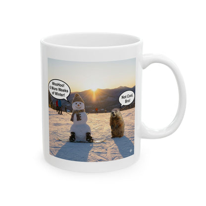 "Not Cool, Bro" – The Groundhog Day Rivalry Mug" (11oz/15oz)