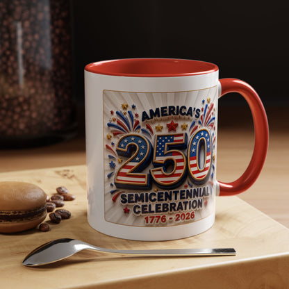 America’s Semicentennial 1776–2026 Celebration Accent Coffee Mug