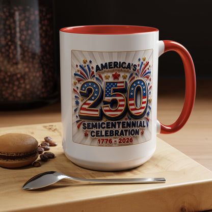 America’s Semicentennial 1776–2026 Celebration Accent Coffee Mug