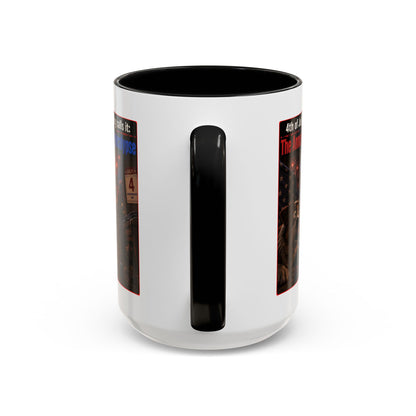 4th of July Dog Apocalypse Mug — Funny Fireworks Anxiety Accent Coffee Cup - Red, Blue or Black (11/15oz)