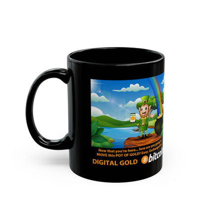 Pot of Gold for Digital Gold Bitcoin St. Patrick’s Day Mug (11oz/15oz)