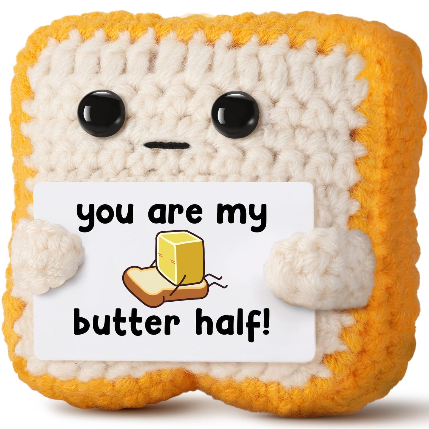 "You Are My Butter Half!” Crochet Toast – Cute Romantic Valentine’s Day Gift