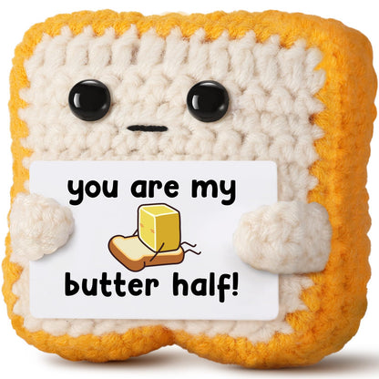 "You Are My Butter Half!” Crochet Toast – Cute Romantic Valentine’s Day Gift