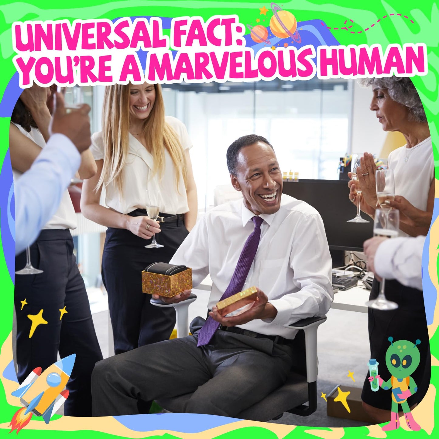 Valentine's Day / World UFO Day Funny Gag Crochet Alien Plush