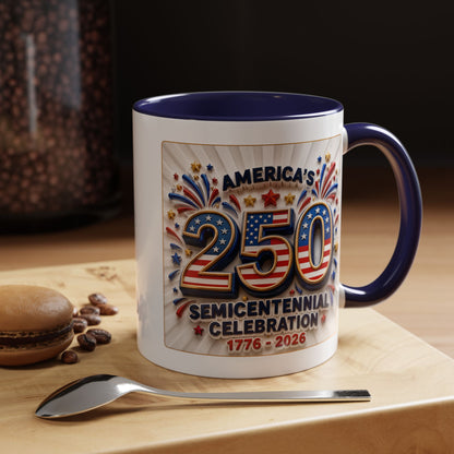 America’s Semicentennial 1776–2026 Celebration Accent Coffee Mug