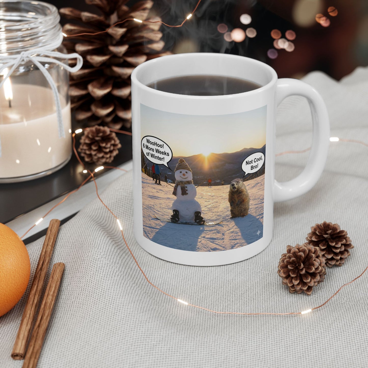 "Not Cool, Bro" – The Groundhog Day Rivalry Mug" (11oz/15oz)