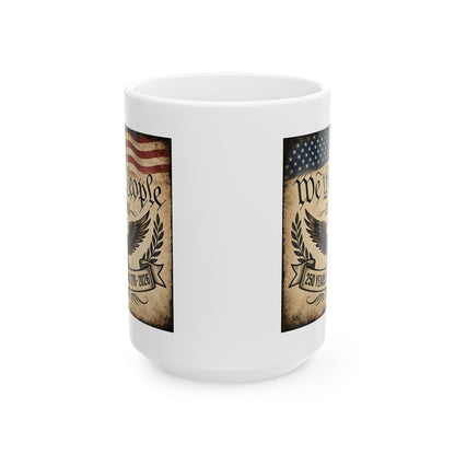 We the People 250 Years Strong — Patriotic American 250th Birthday Coffee Cup (11oz & 15oz)